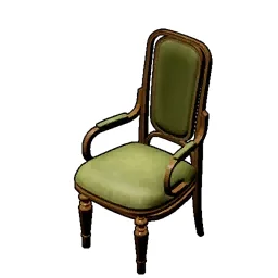 Antique Green Wooden Chair