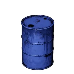 Blue Metal Barrel