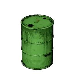 Green Metal Barrel