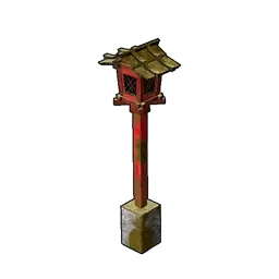 Red Wooden Lantern