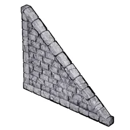Stone Triangular Wall