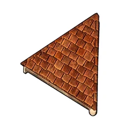 Wooden Slanted Triangular Roof