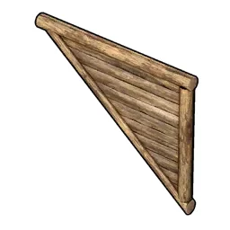 Wooden Triangular Wall (Inverted)